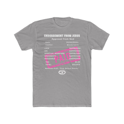 Faith-Inspired Unisex Cotton Crew Tee - 'Endorsement from Jesus'